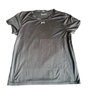 Under Armour HeatGear Black Athletic Tee Womens XL Loose Fit